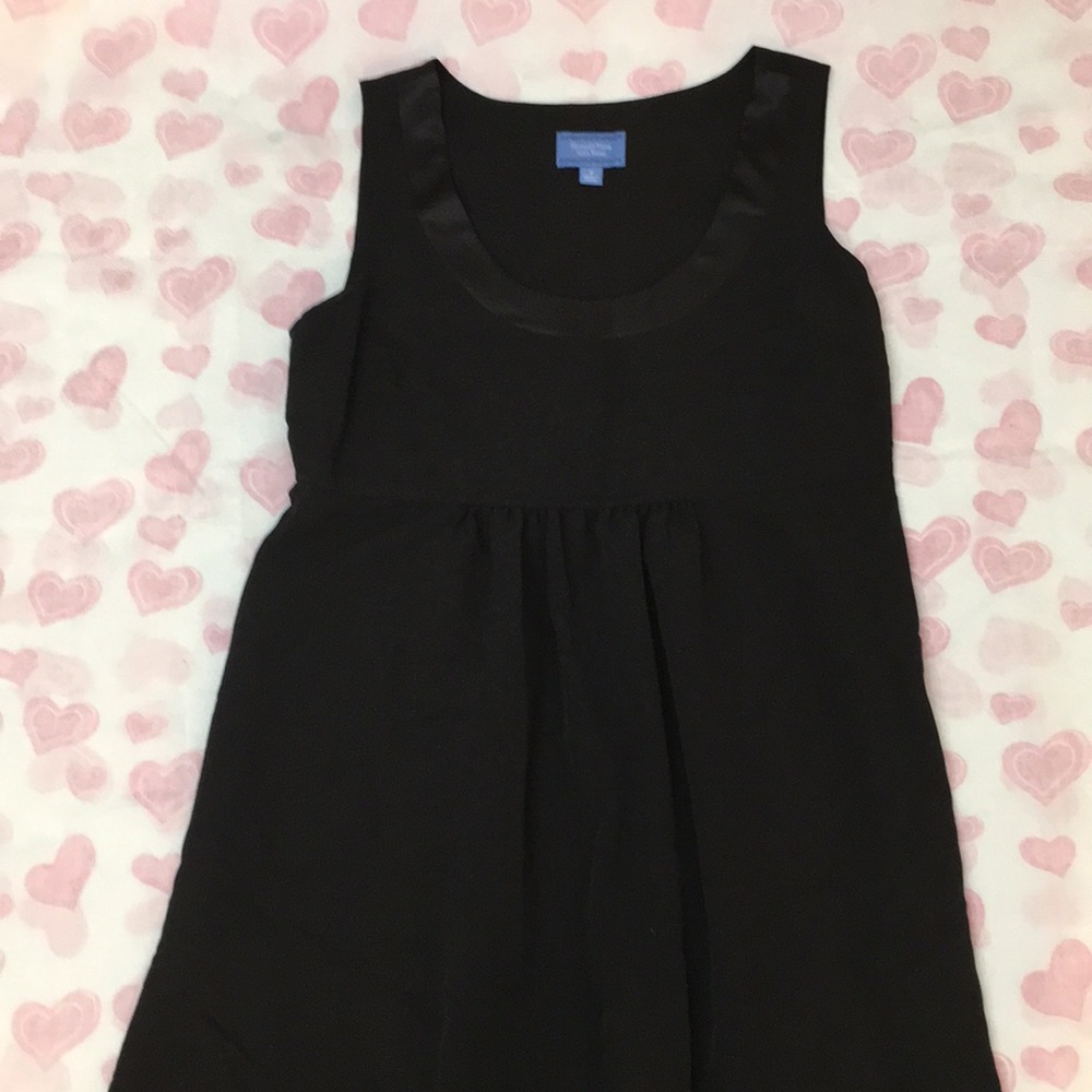 Sleeveless silky black dress by Vera Wang